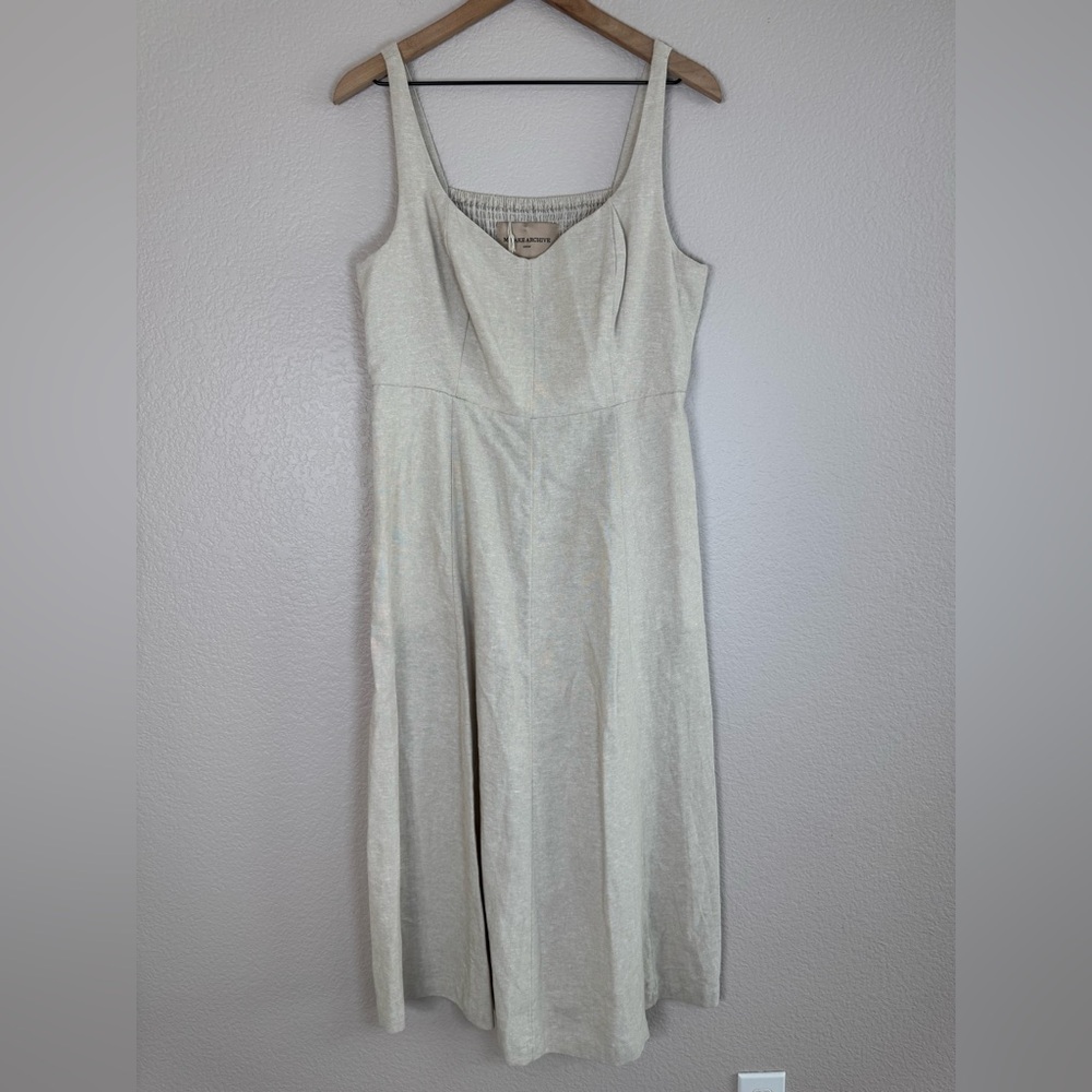 Miyake Archive Japan Issey Miyake Oat Linen Cotton Dress Large NEW $475